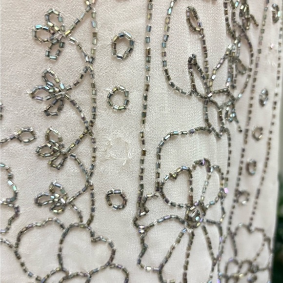 NWT Needle & Thread Linear Motif Georgette Sheath Dress | Size 6 - Picture 13 of 15